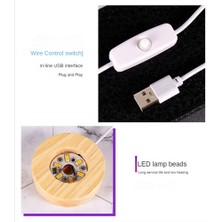 Unfathomable Kristal Top Gece Lambası Tabanı ile LED Masa Lambası Işıklı Yıldız Galaxy USB Güç Sıcak Gece Lambası Ay Çocuk Için (Yurt Dışından)