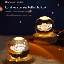 Unfathomable Kristal Top Gece Lambası Tabanı ile LED Masa Lambası Işıklı Yıldız Galaxy USB Güç Sıcak Gece Lambası Ay Çocuk Için (Yurt Dışından)