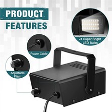 Unfathomable 4 Parça Strobe Parti Işıkları, Parlak LED Strobe Işıkları Mini Parti Işıkları Ayarlanabilir Flaş Hızı Kontrolü Parti Sahnesi (Yurt Dışından)