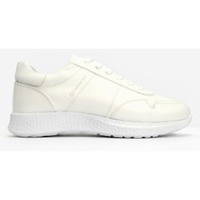 Hammer Jack Erkek Kalın Taban Bağcıklı Sneaker  Deri Hj 22190M Beyaz