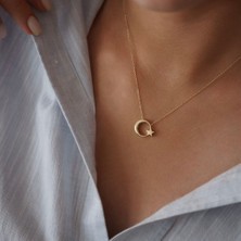 Altıntaş Taşsız Ay Yıldız Altın Kolye