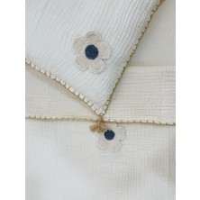 Tly Home Textiles  Bebek Nevresim Takımı (Multi Müslin Çiçek Panç )Tasarımlı