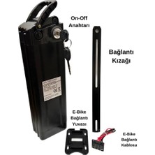 Rks Elektrikli Bisiklet Bataryası 36V 10AH ve 36V 2A Lityum Li-Ion Akıllı Elektrikli Bisiklet Şarj Aleti Seti