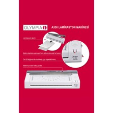 Olympia A350 Combo A3 Laminasyon Makinesi + 15 PVC FİLMİ