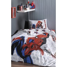 Özdilek Spiderman Hero Tek Kişilik Lisanslı Lastikli Fitted Çarşaf Nevresim Takım 3042