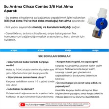 Su Arıtma Cihazı 3/8 (Combo) Ikili Hat Alma Aparatı 10 Adet