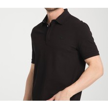 Lacoste  Polo Paris  Siyah Regular  Kısa Kol