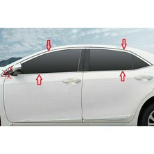 Toyota Corolla Uyumlu 2013 2018 Cam Çıtası Krom