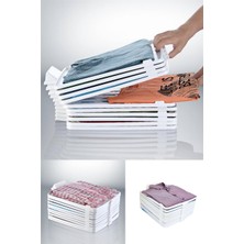 Omilife 5 Adet Plastik T-Shirt Düzenleyici, Gömlek,elbise,dolap Organizer