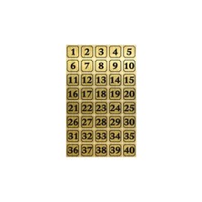 Metalkapı Daire Dolap Numarası 5x5  cm