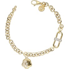 Cebeci 14 Ayar Altın Papatya Bileklik