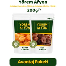 Gülçehre Yörem Afyon Meşhur Malatya Güneşte Kurutulmuş Etli Jumbo Boy Vegan Kayısı Kurusu Set | 200GR.