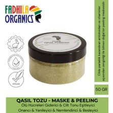 Fadhila Organics %100 Doğal Yüz Maskesi ve Peeling 50gr Qasil Tozu