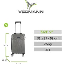 Bambus Home Vela Kırılmaz Dayanıklı  Valiz & Bavul