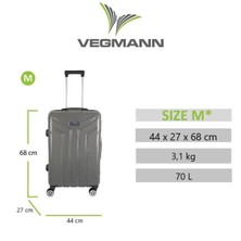Bambus Home Vela Kırılmaz Dayanıklı  Valiz & Bavul