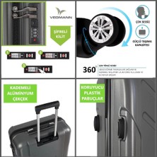 Bambus Home Vela Kırılmaz Dayanıklı  Valiz & Bavul