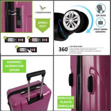 Bambus Home Vela Kırılmaz Dayanıklı  Valiz & Bavul