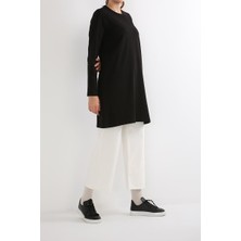 ALLDAY Siyah-Büyük Beden Süprem Sweat Tunik