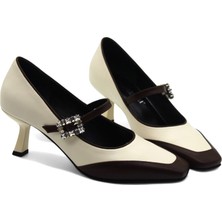 Gizzelli Shoes Çift Renkli Ince Topuklu Ayakkabı