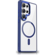 Voyo Samsung Galaxy S25 Ultra Magsafe Şarj Cam Şeffaf Kılıf Koruyucu Kaliteli