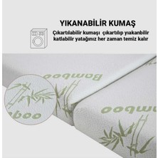 Bambu Katlanır Yatak, Yer Yatağı, Misafir Yatağı, Kamp Yatağı Sünger Katlanan Yatak 10CM Kalınlık