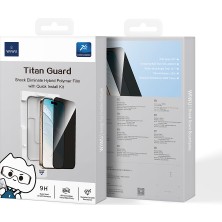 Wiwu Apple iPhone 15 Plus Wiwu GT-021 Hayalet Ekran Koruyucu Şok Emici Hibrit Polimer Privacy Uygulama Aparatlı