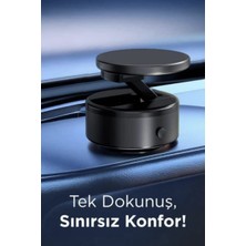 Kensa Elektronik Vakumlu Manyetik Telefon Tutucu, Mutfak, Araç Içi, Masa Üstü Telefon Tutucu 360 Döner Başlıklı