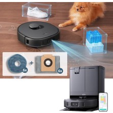 12'li Paket Robot Süpürge Yedek Aksesuarları Eufy X10 Pro Omni Için Yedek Toz Torbaları ve Paspas Pedleri (Yurt Dışından)