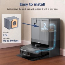 12'li Paket Robot Süpürge Yedek Aksesuarları Eufy X10 Pro Omni Için Yedek Toz Torbaları ve Paspas Pedleri (Yurt Dışından)