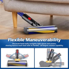 Dyson V7 V8 V10 V11 V15 Kablosuz Temizleyiciler Zemin Fırçası Başlığı Için Toz Algılama Işığına Sahip Motorhead Elektrikli Süpürge Ek Parçaları (Yurt Dışından)