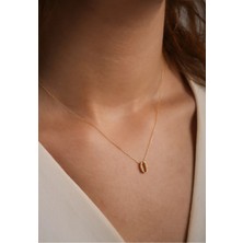 Diamine 14 Ayar Altın 3 Boyutlu Taşlı O Harf Kolye