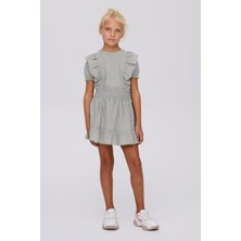 Beverly Hills Polo Club Bg Store Kız Çocuk Gri Melanj Etek