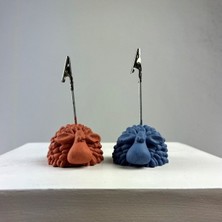 Perazayn Kuzu Not Tutucu 2'li Set (Gri Mavi-Terracota)