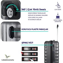 Bambus Home Delphin Kırılmaz Dayanıklı  Valiz & Bavul