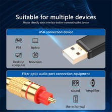 Usb'den Optik Ses Adaptörüne USB A'dan Fiber Optik Ses Spdıf Bağlantı Noktasına (Yurt Dışından)