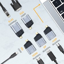 Journeyman1 Type-C Erkek - Dişi HDMI Uyumlu Adaptör Type-C Kablosu (Yurt Dışından)