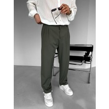 Wamoss 2025 Oversize Pileli Kumaş Pantolon