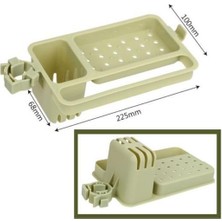 Musluğa Takılan Sünger Havlu Askılı Sabun Hazneli Mutfak Banyo Lavabo Düzenleyici Organizer