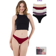Siera Kadın Brazilian Tanga Külot 5'li Set