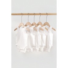 %100 Pamuk Askılı Yumuşak Doku 5'li Paket Zıbın