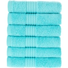 Maura Home Tomurcuk %100 Pamuk 6'lı Mutfak Havlusu | 30x50 Cm | Turkuaz