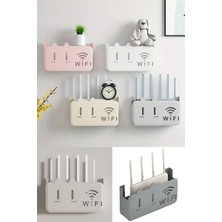 Omilife Beyaz Pleksi Kedi Desenli Wifi Kutusu Duvar Asılabilir Sigorta Ve Modem Saklama Kutusu 25x15x6 Cm