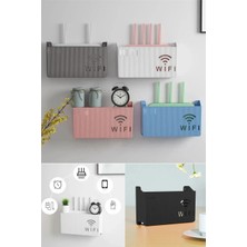 Siyah Pleksi Wifi Kutusu Duvar Asılabilir Sigorta ve Modem Saklama Kutusu 25X15X6 cm