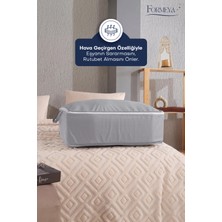 Formeya 6 Adet Büyük Boy Gri Yatak Baza Altı Çok Amaçlı Hurç 64 x 45 x 22 cm