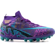 Laliga 565 Mor-Turkuaz Erkek Krampon Ayakkabı