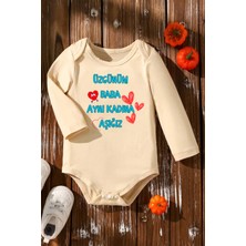 %100 Pamuk Aynı Kadına Aşığız Baskılı Zıbın & Body