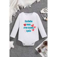 %100 Pamuk Aynı Kadına Aşığız Baskılı Zıbın & Body