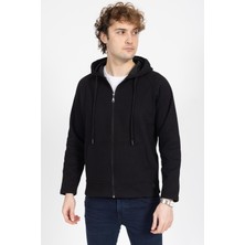 Vs Unisex Reglan Tam Fermuarlı Sweat 23K 041 Siyah