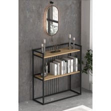 L'occi Concept Ludlow 2 Raflı Metal Dresuar Lü x  Dresuar Kitaplık Hol Antre Salon LU06-SM