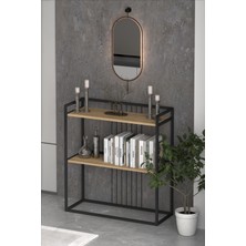 L'occi Concept Ludlow 2 Raflı Metal Dresuar Lü x  Dresuar Kitaplık Hol Antre Salon LU06-SM